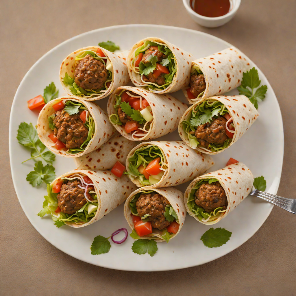 Café Medi-Inspired Mediterranean Lamb Meatball Wraps