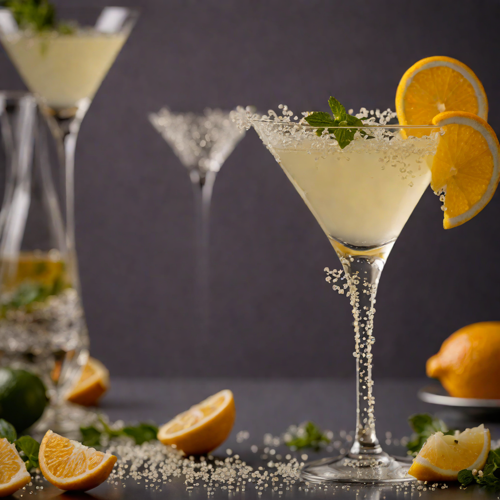 Citrus Sparkle Martini with Elderflower