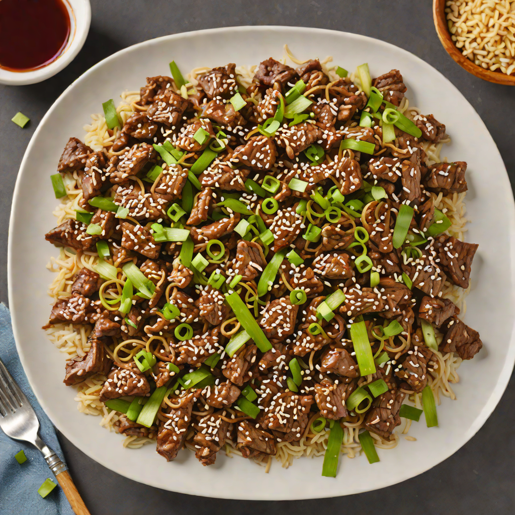 Stir-Fried Korean Beef Bulgogi with Sesame Scallions