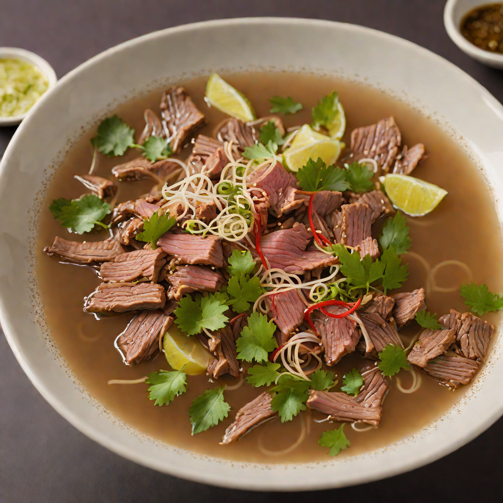 Slow-Simmered Beef Pho with Star Anise and Cardamom Broth