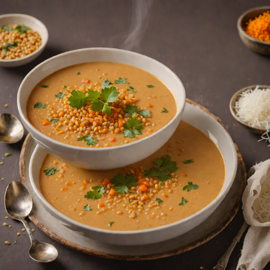 Spicy Indian-Inspired Red Lentil Soup with Coconut Milk