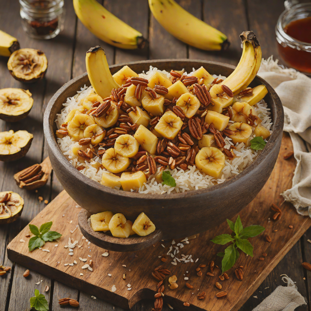 Caramelized Banana and Spiced Rum Tiki Dessert Bowl