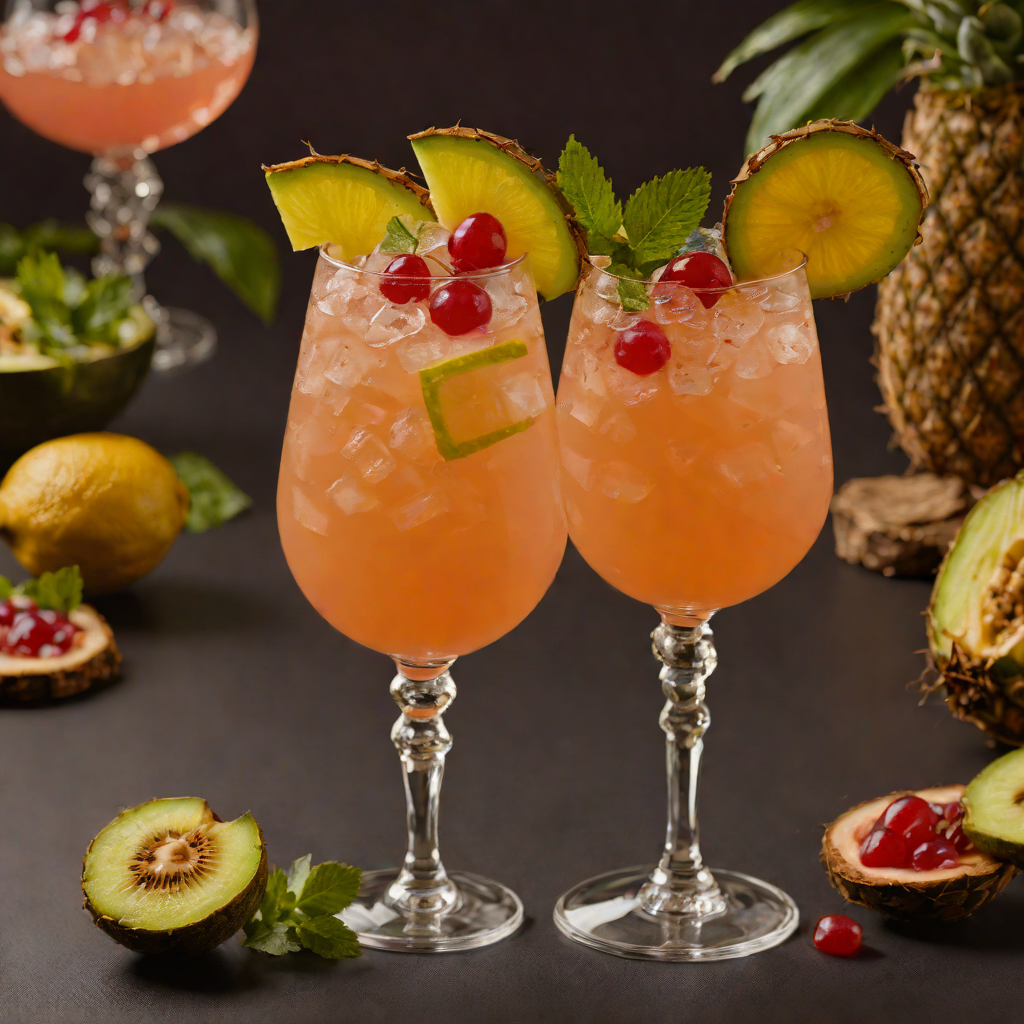 Tiki-Inspired Tropical Fruit Rum Punch