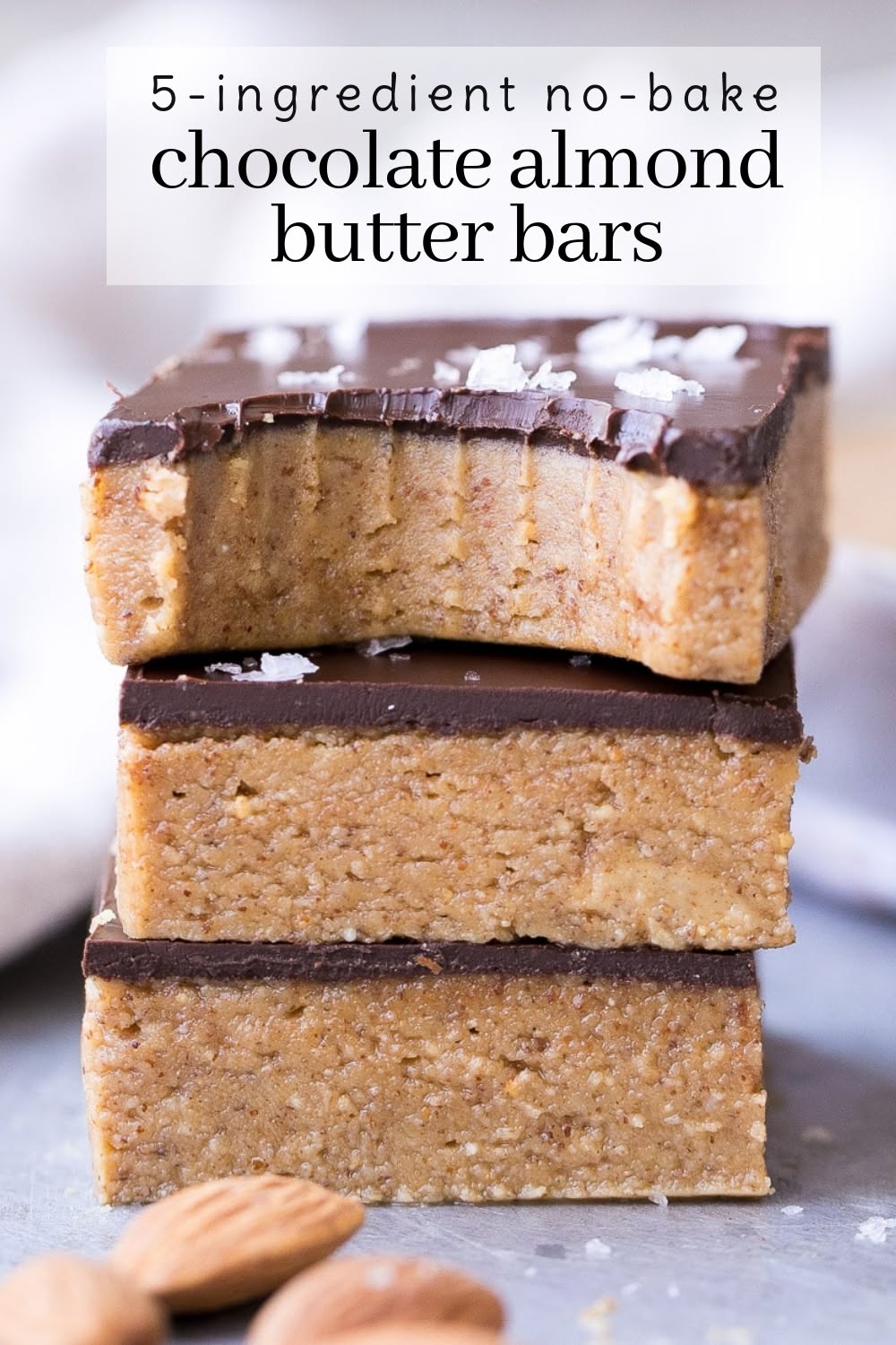 No-Bake Chocolate Almond Butterbars