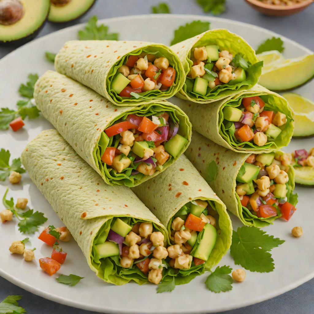 No-Cook Avocado Chickpea Salad Wrap