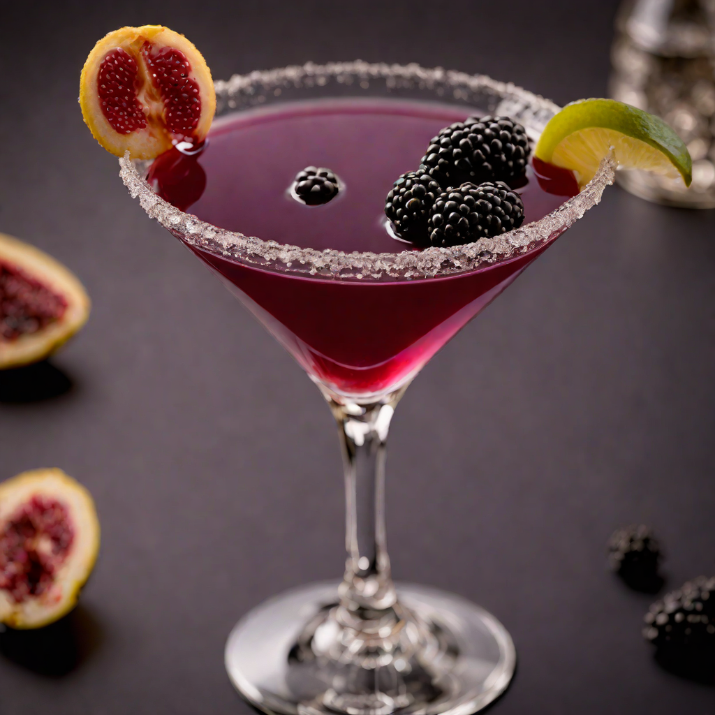 Madonna-Inspired Velvet Blackberry Martini
