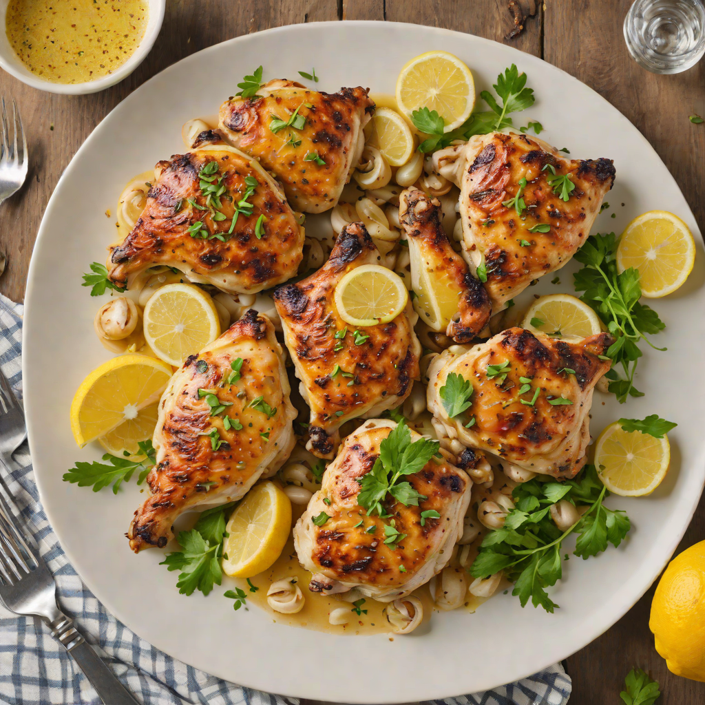 Nonstick Pan-Seared Lemon Garlic Chicken Thighs