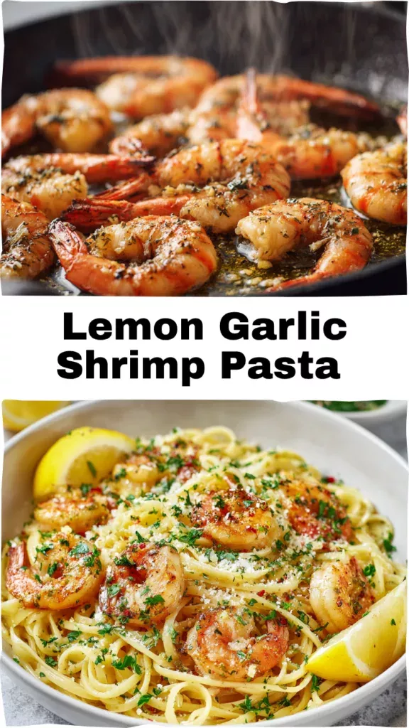Lemon-Garlic Shrimp Scampi with Angel Hair Pasta