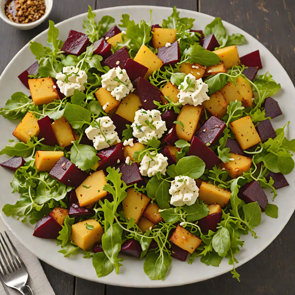 Rustic Elk Grove Village Beet and Goat Cheese Salad