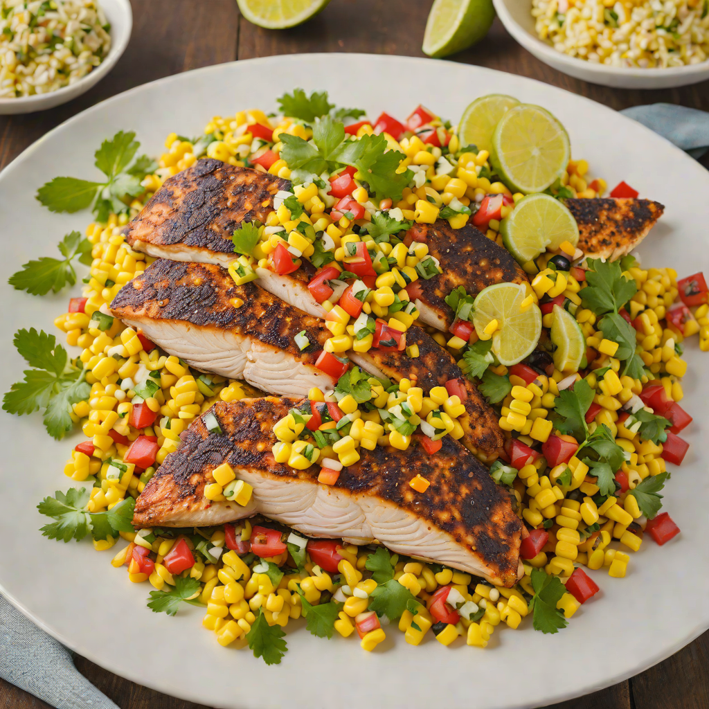 Pan-Seared Cajun Catfish with Jazzed-Up Corn Salsa