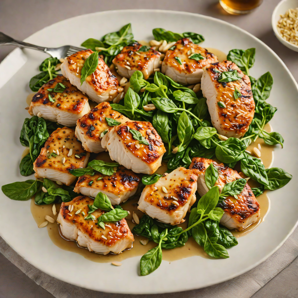 Pan-Seared Chicken Thighs with Garlic and Spinach Sauté