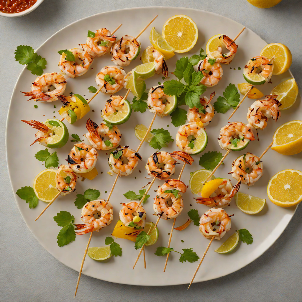Grilled Citrus-Ginger Shrimp Skewers