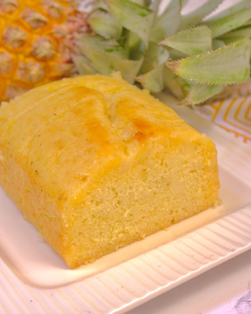 Sweet Caribbean Pineapple Rum Cake with Coconut Glaze