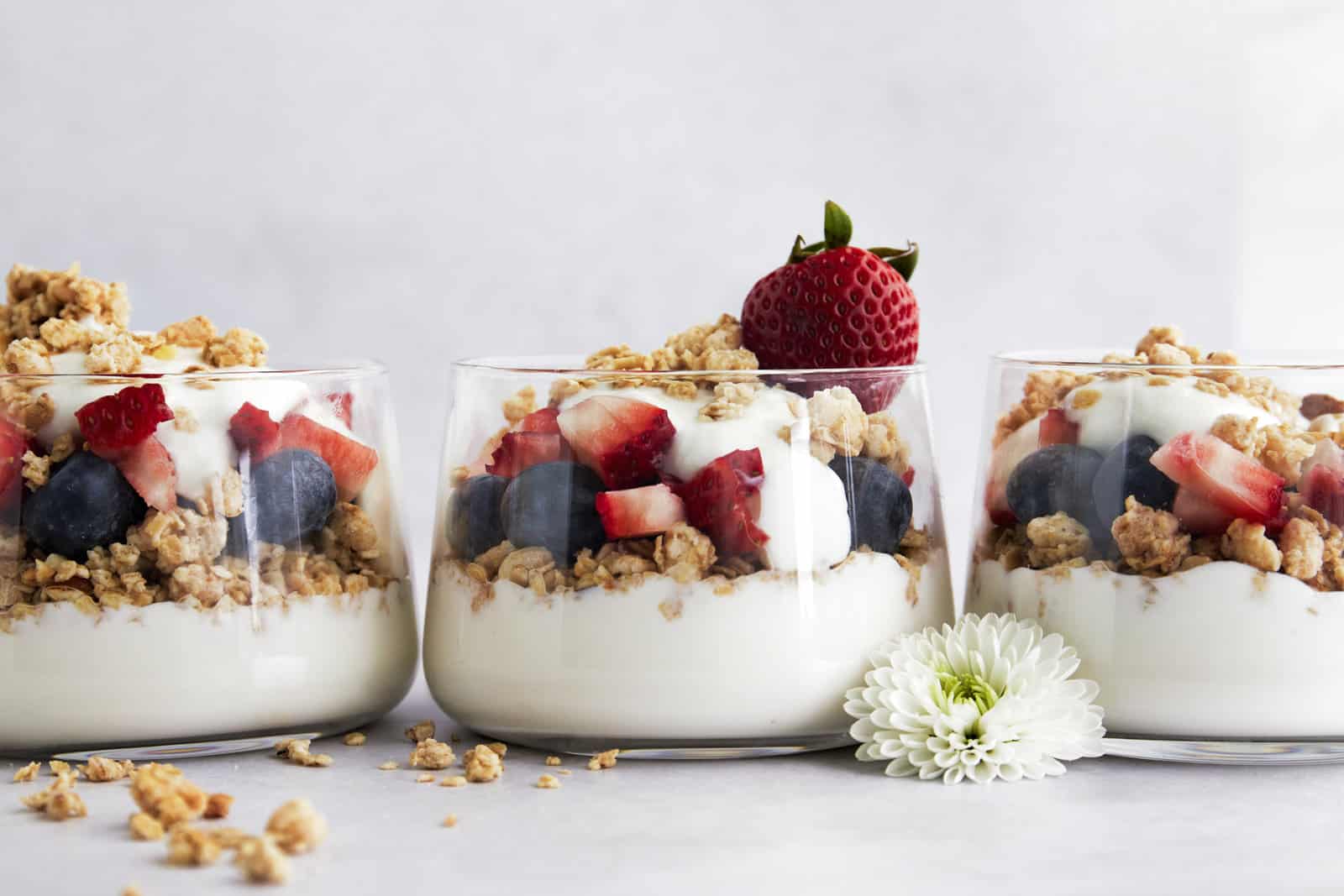 Fun-Packed Fruit & Yogurt Parfait with Crunchy Toppings