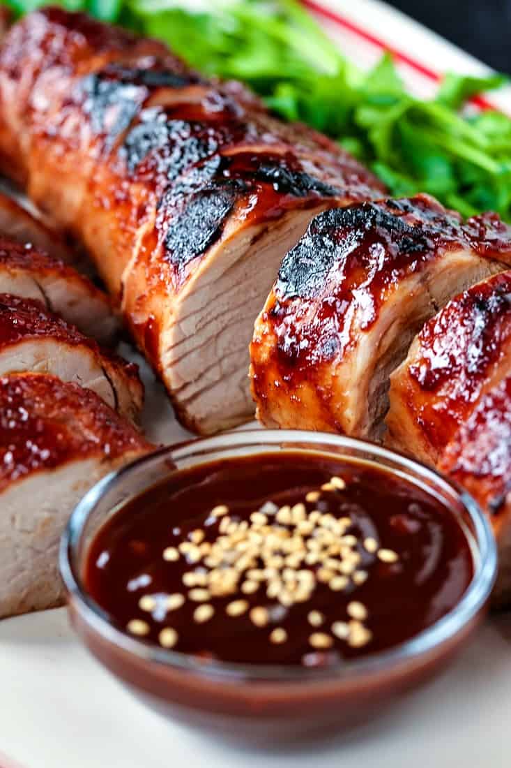 Tamarind-Glazed Pork Tenderloin with Asian Slaw