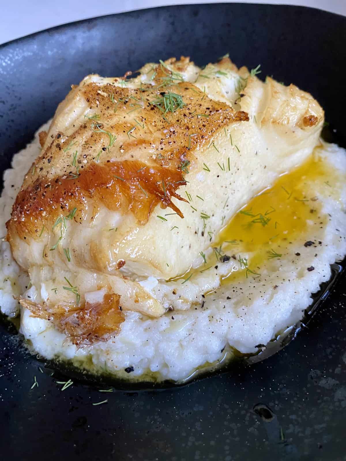 Pan-Seared Black Sea Bass with Lemon-Dill Butter