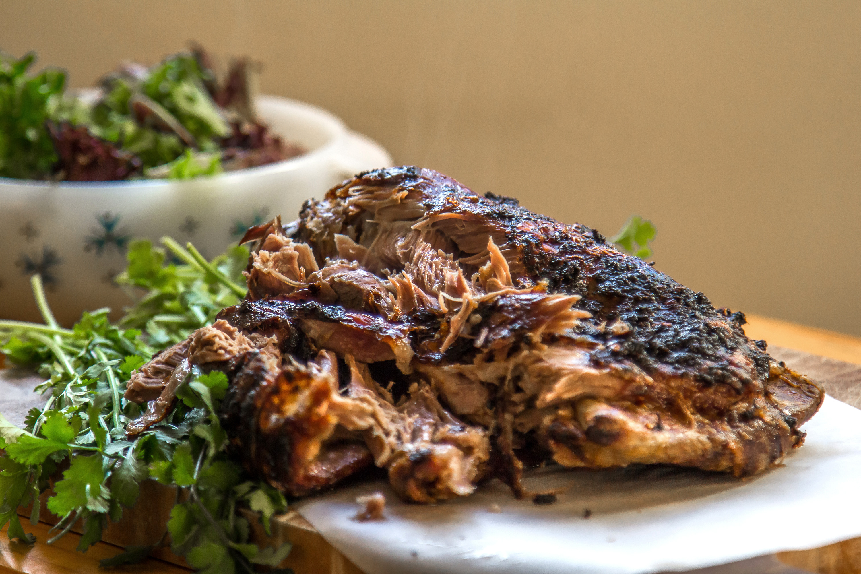 Slow-Roasted Lamb Shoulder with Wattleseed and Native Pepper