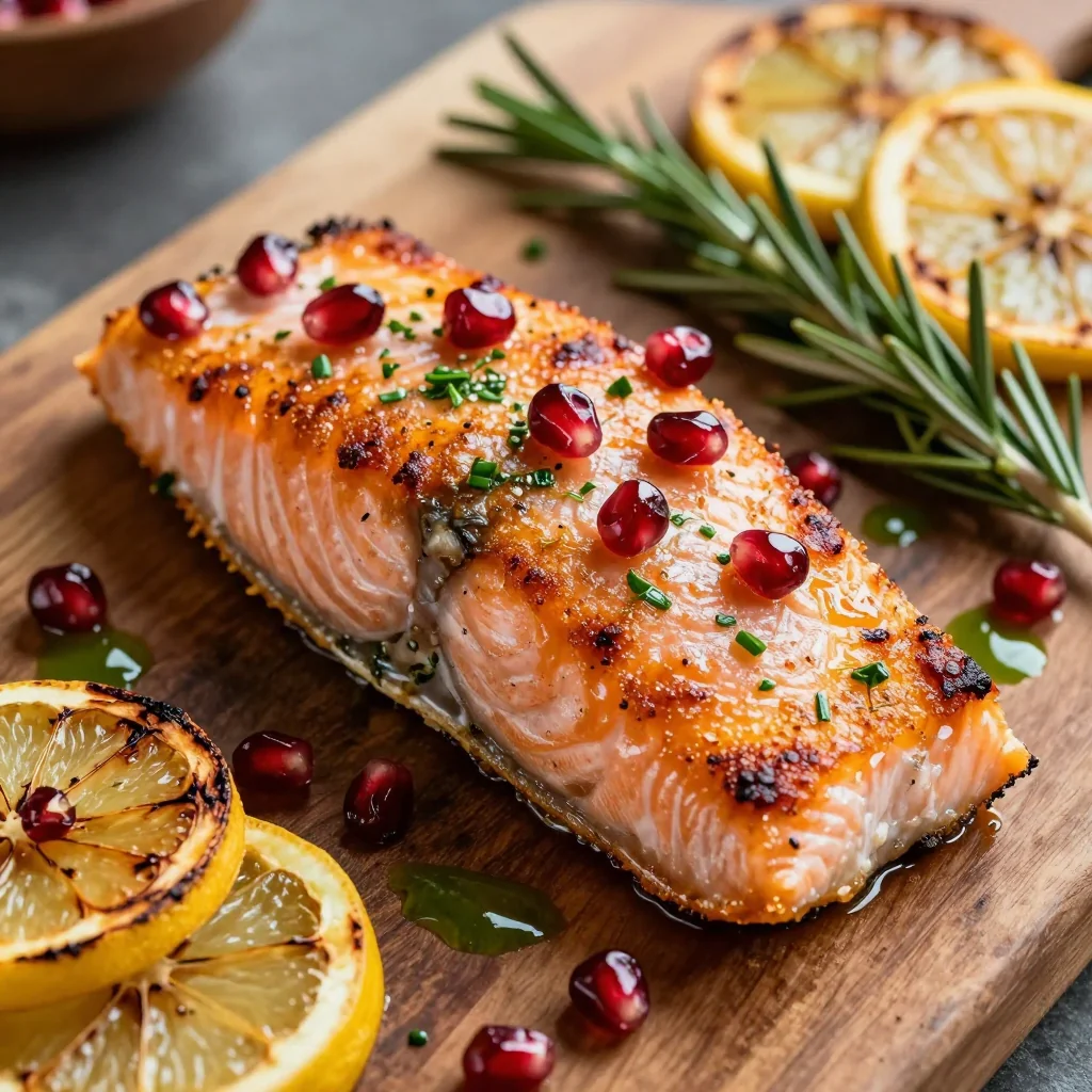 Pan-Roasted Salmon with Citrus and Herb Salad