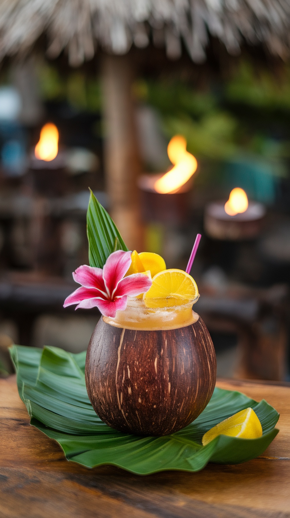 Tiki Torch-Inspired Smoky Citrus Rum Cocktail