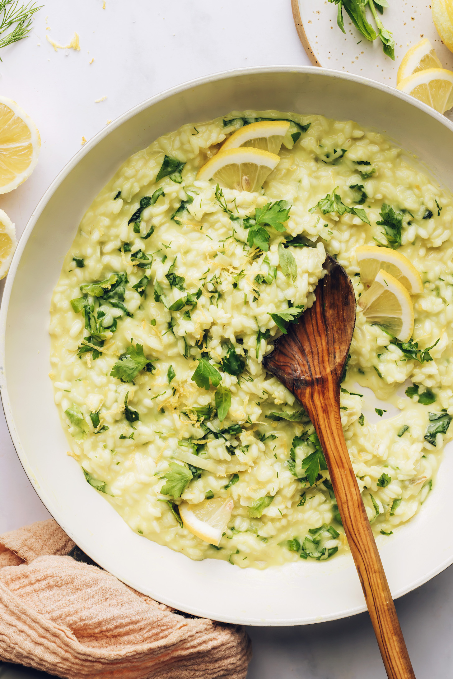 Twilight Herb Risotto with Lemon Zest