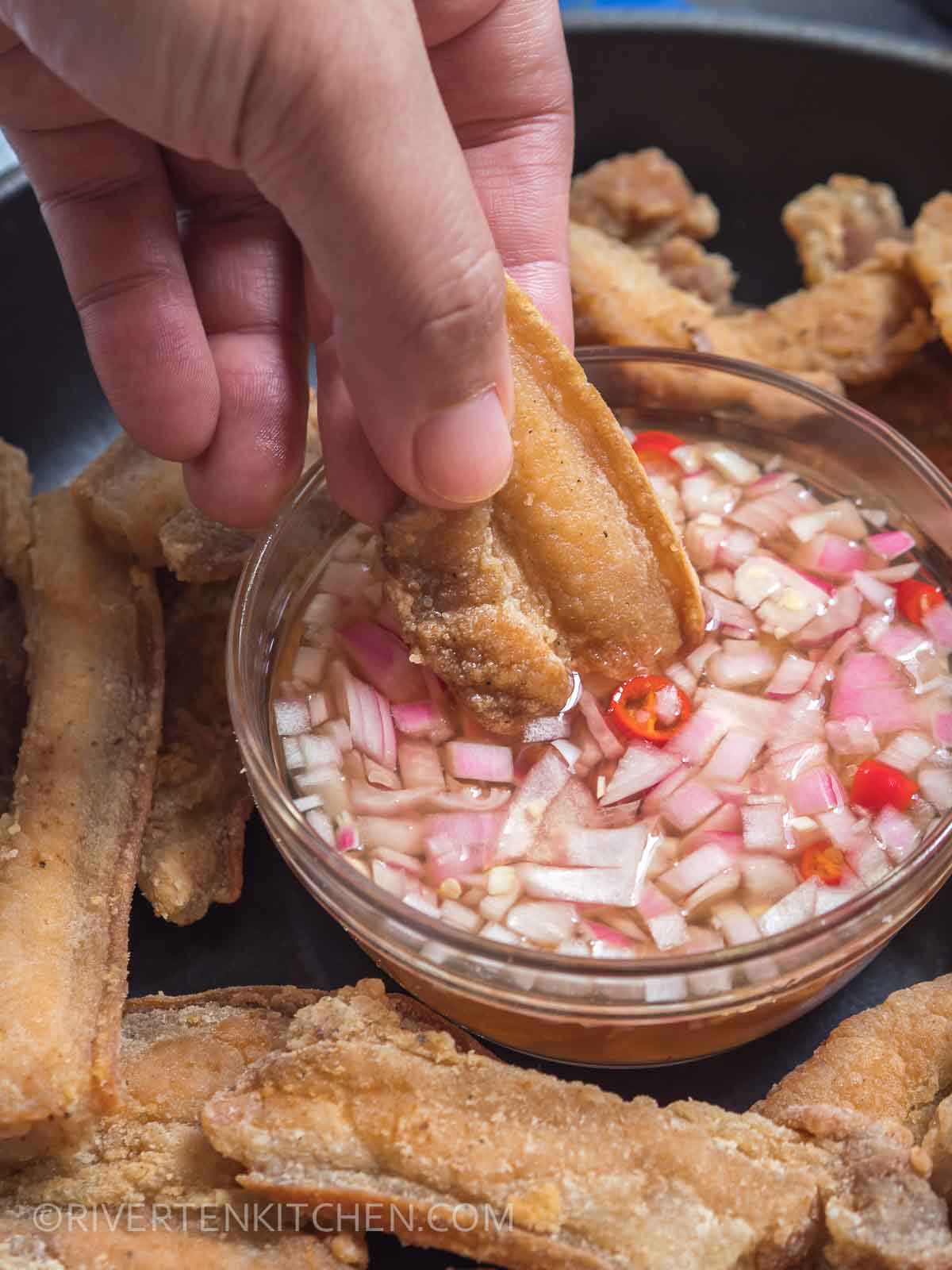 Crisped Pork Lumpia with Sweet-Spiced Vinegar Dipping Sauce