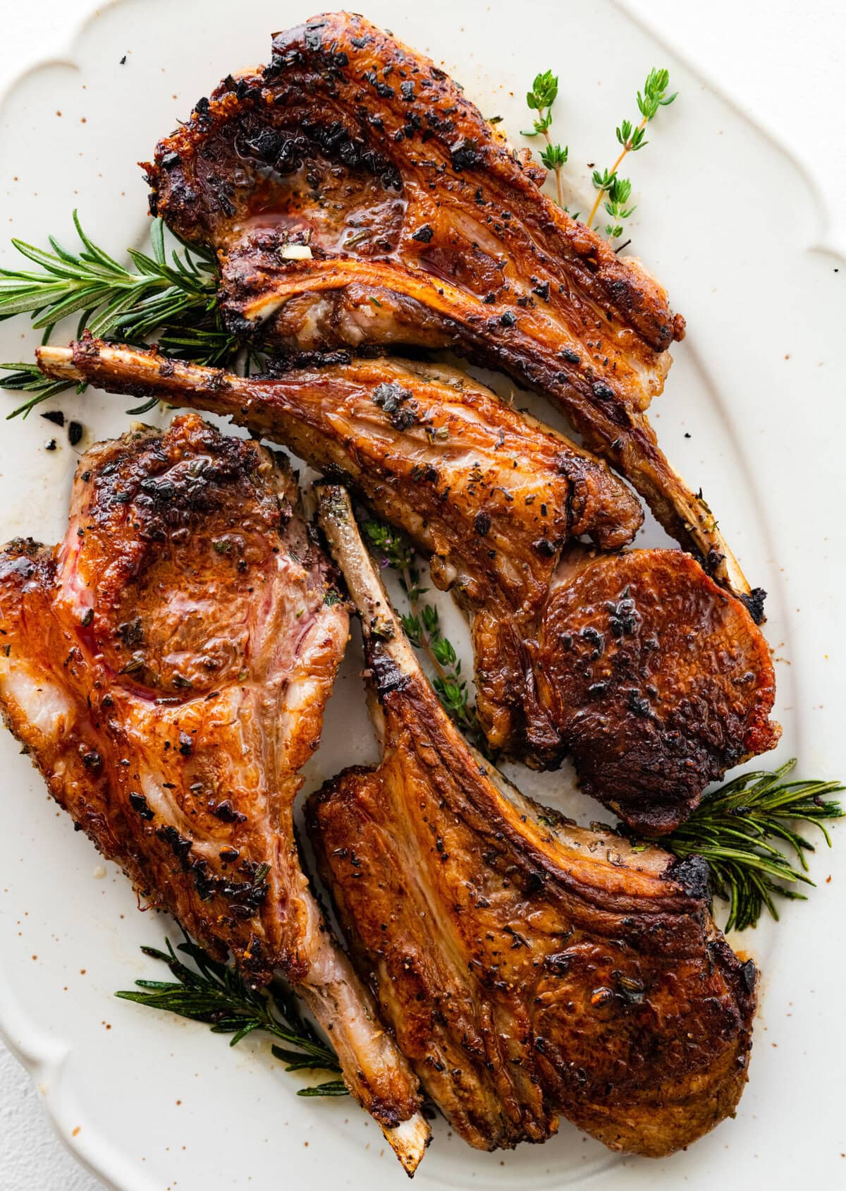 Grilled Citrus-Marinated Lamb Chops with Garlic and Rosemary