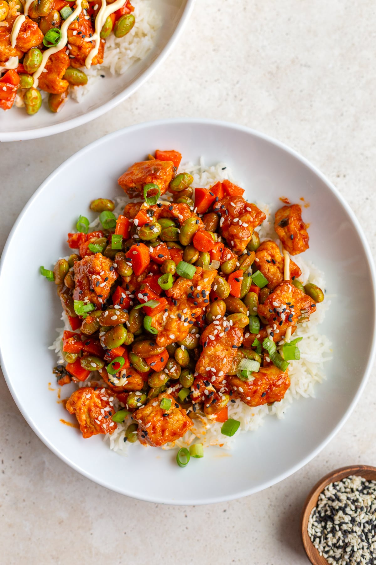 Spicy Korean Tofu Stir Fry with Gochujang Sauce