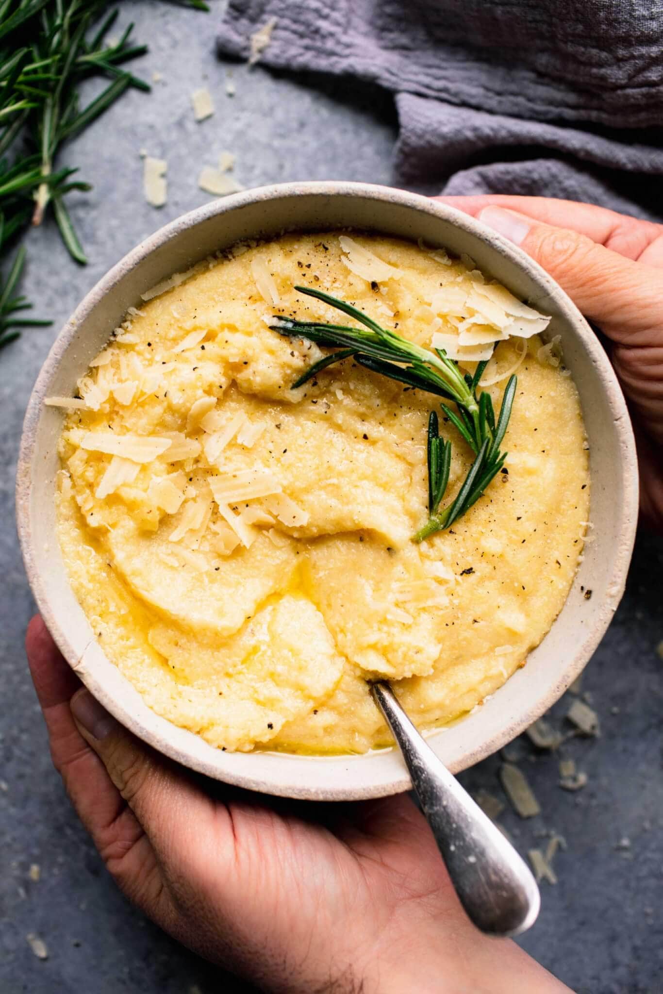 Classic Italian Polenta with Parmesan and Sage Butter