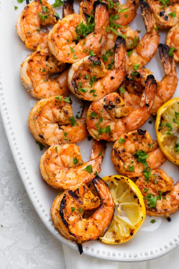 Torchlight Citrus and Herb Grilled Shrimp Skewers