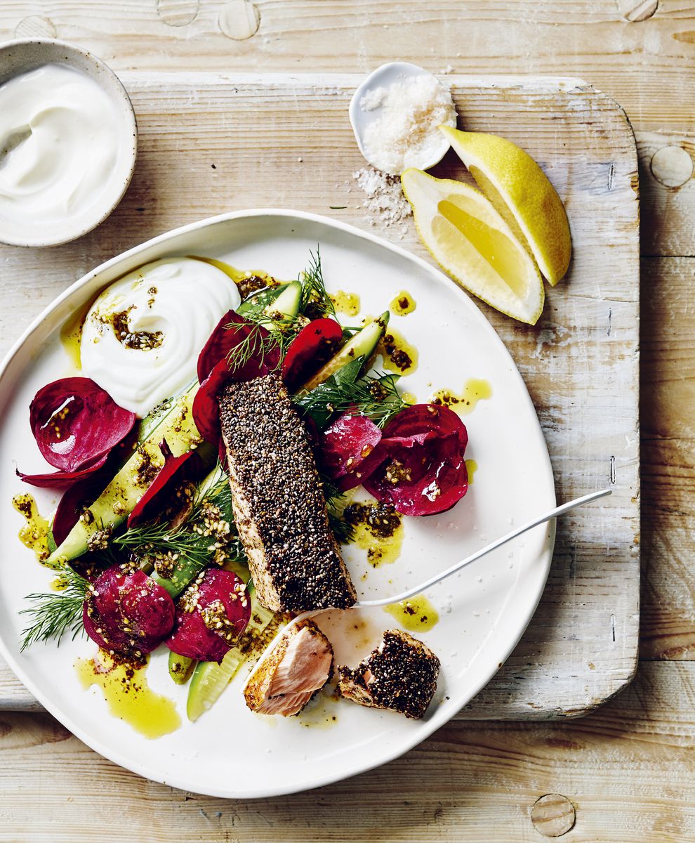 Skin-Soothing Salmon & Chia Seed Salad