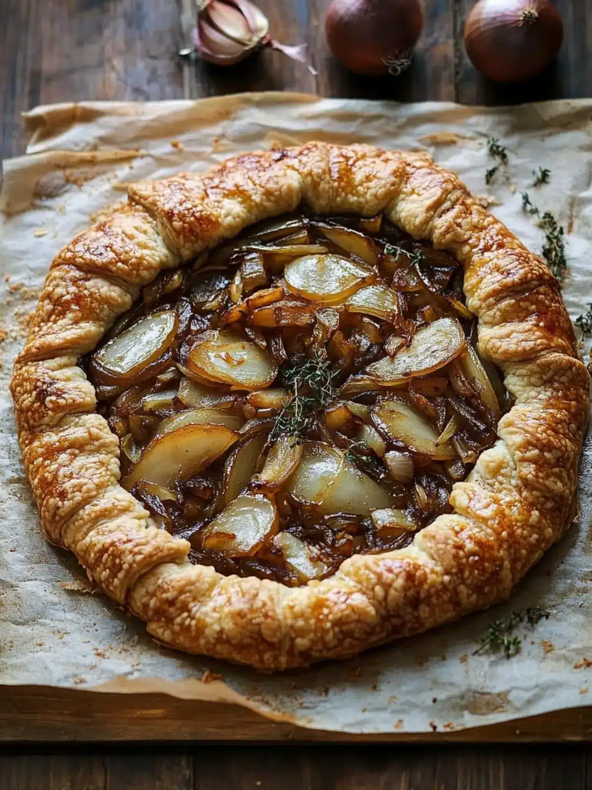 Caramelized Onion and Gruyère Galette