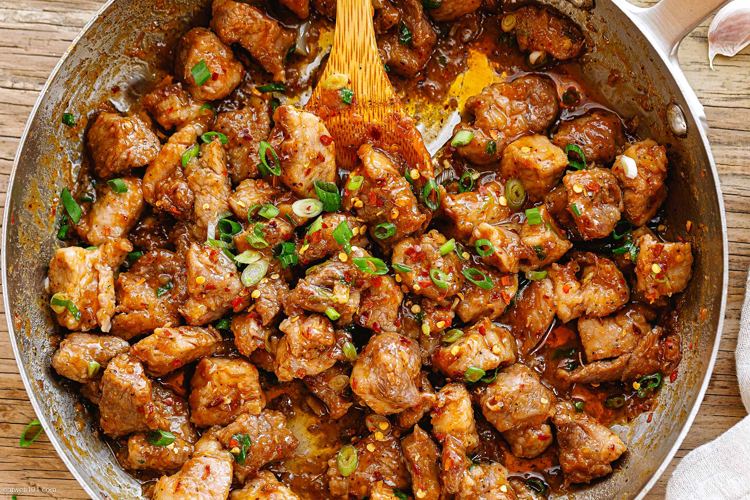 Stir-Fried Pork Belly with Garlic and Chili