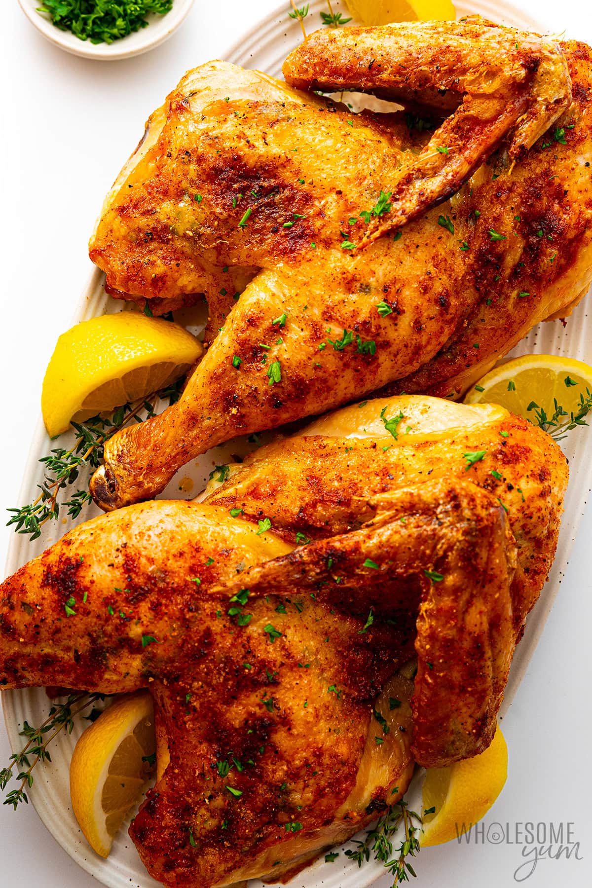 Half-Half Citrus Herb Roasted Chicken