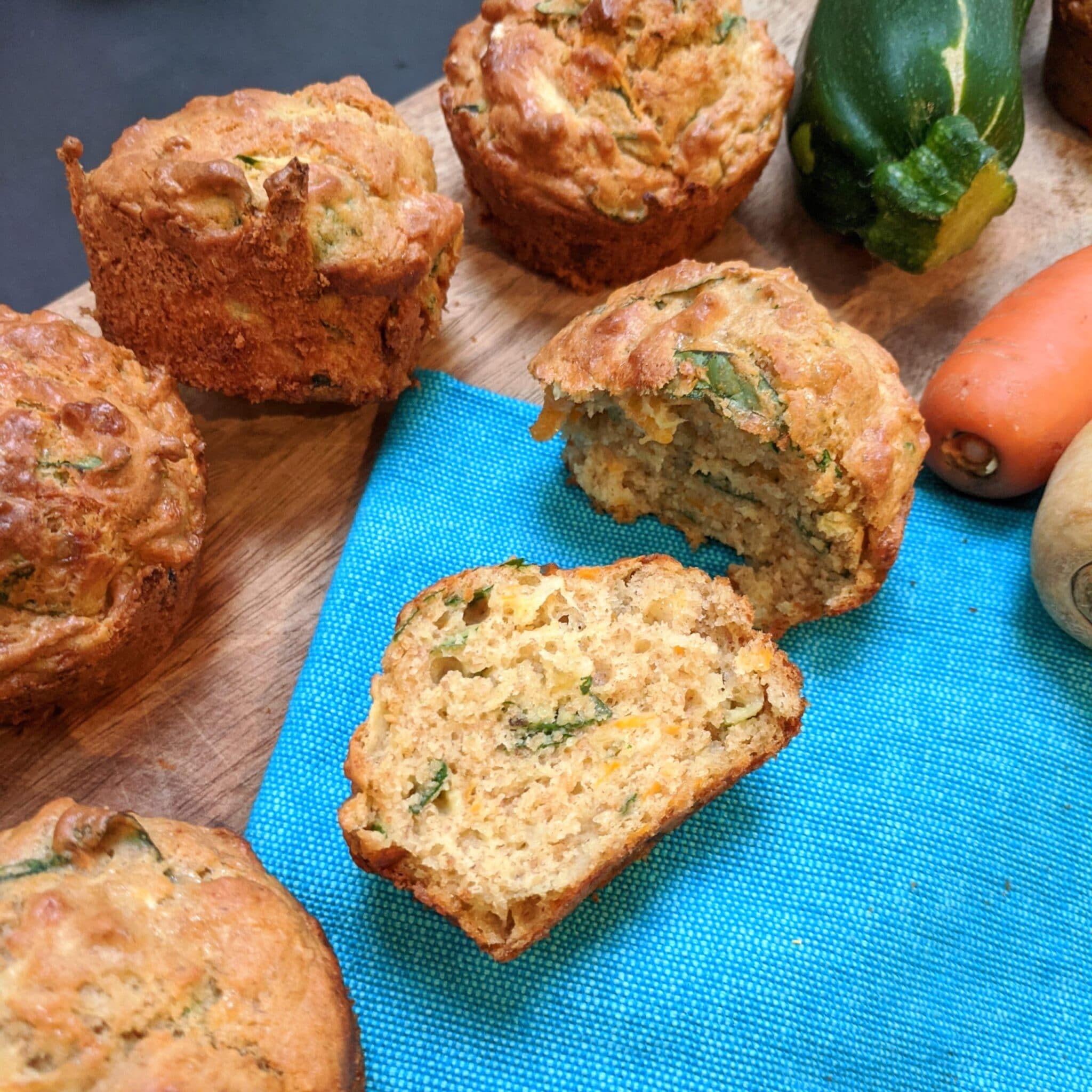 Mini Veggie-Packed Pancake Muffins