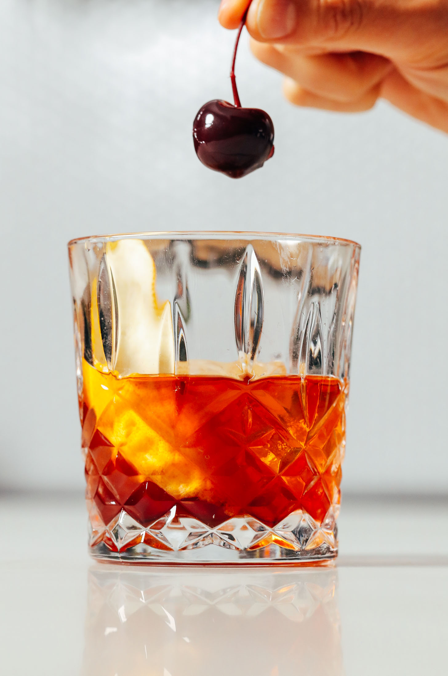 Whiskey Barrel-Aged Old Fashioned Cocktail