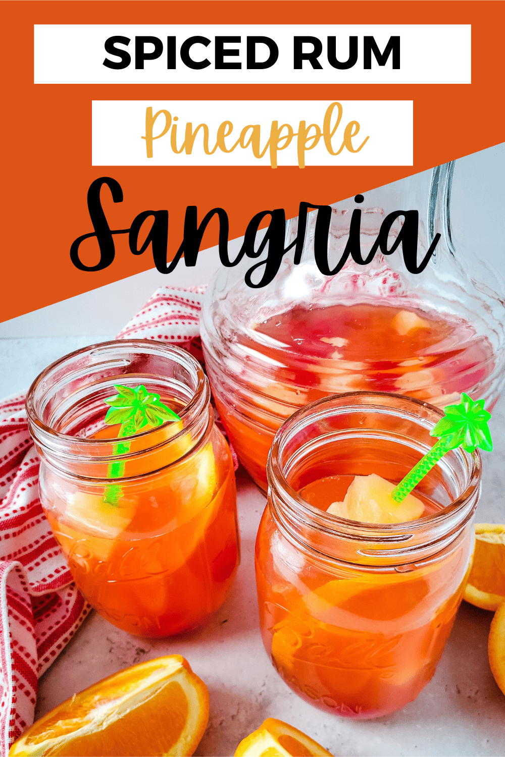 Spiced Rum and Pineapple Evening Cooler