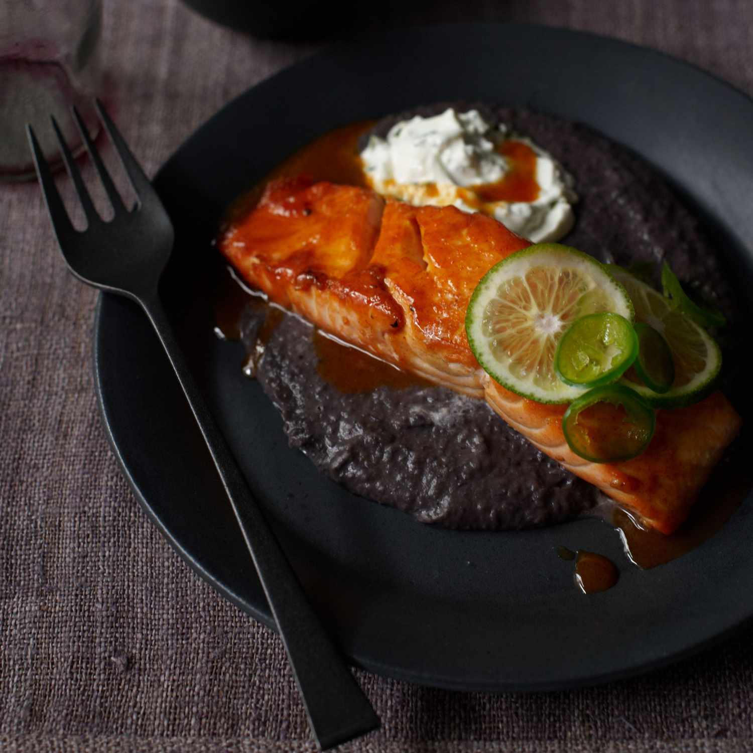 Charred Jalapeño and Honey-Glazed Grilled Salmon