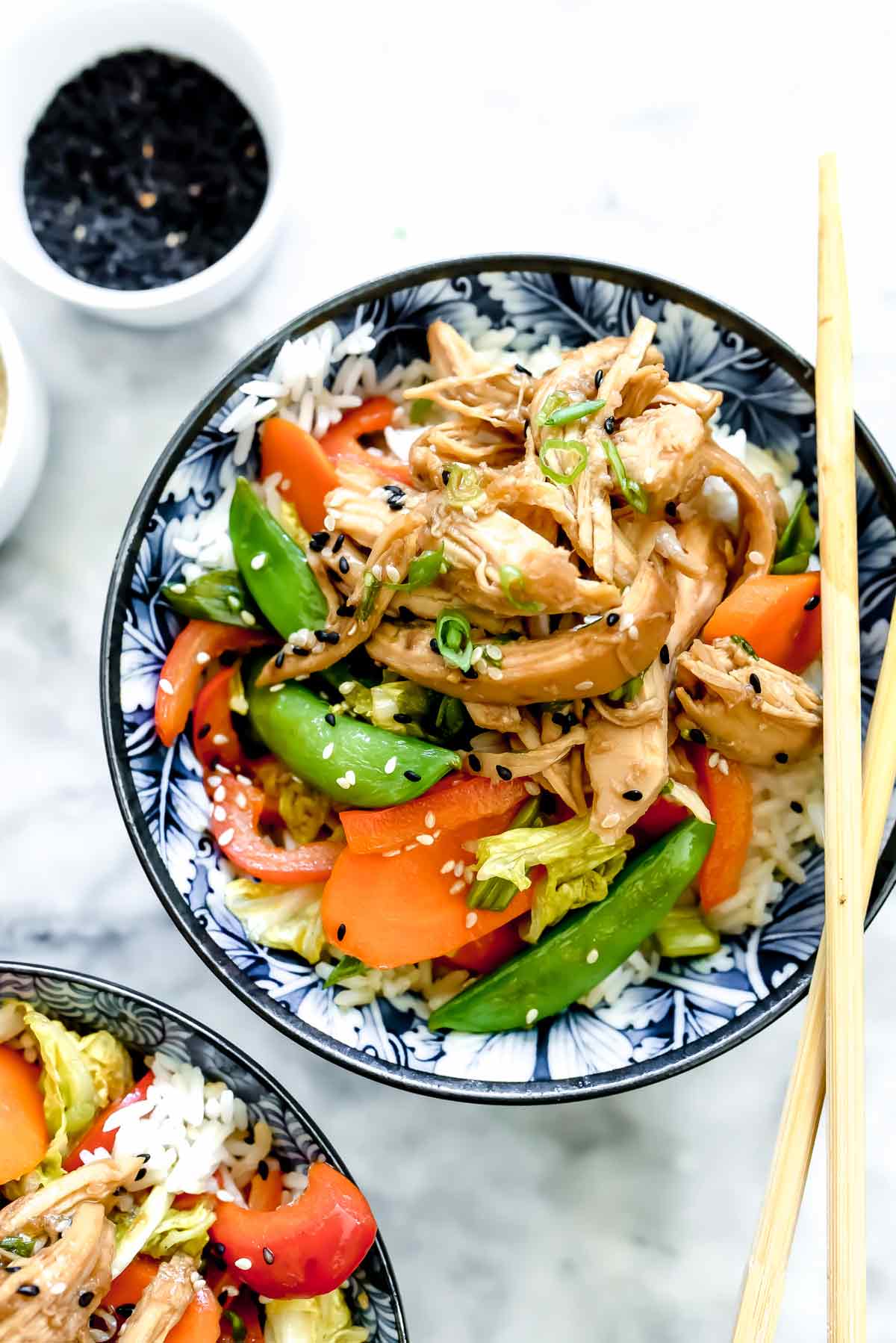 Vegetable Stir-Fry Rice Bowls with Teriyaki Sauce