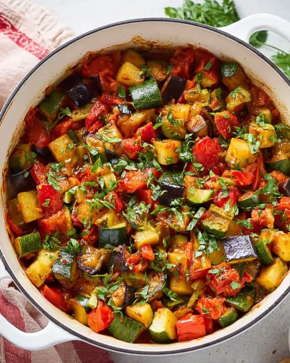French Ratatouille Provencal with Fresh Herbs