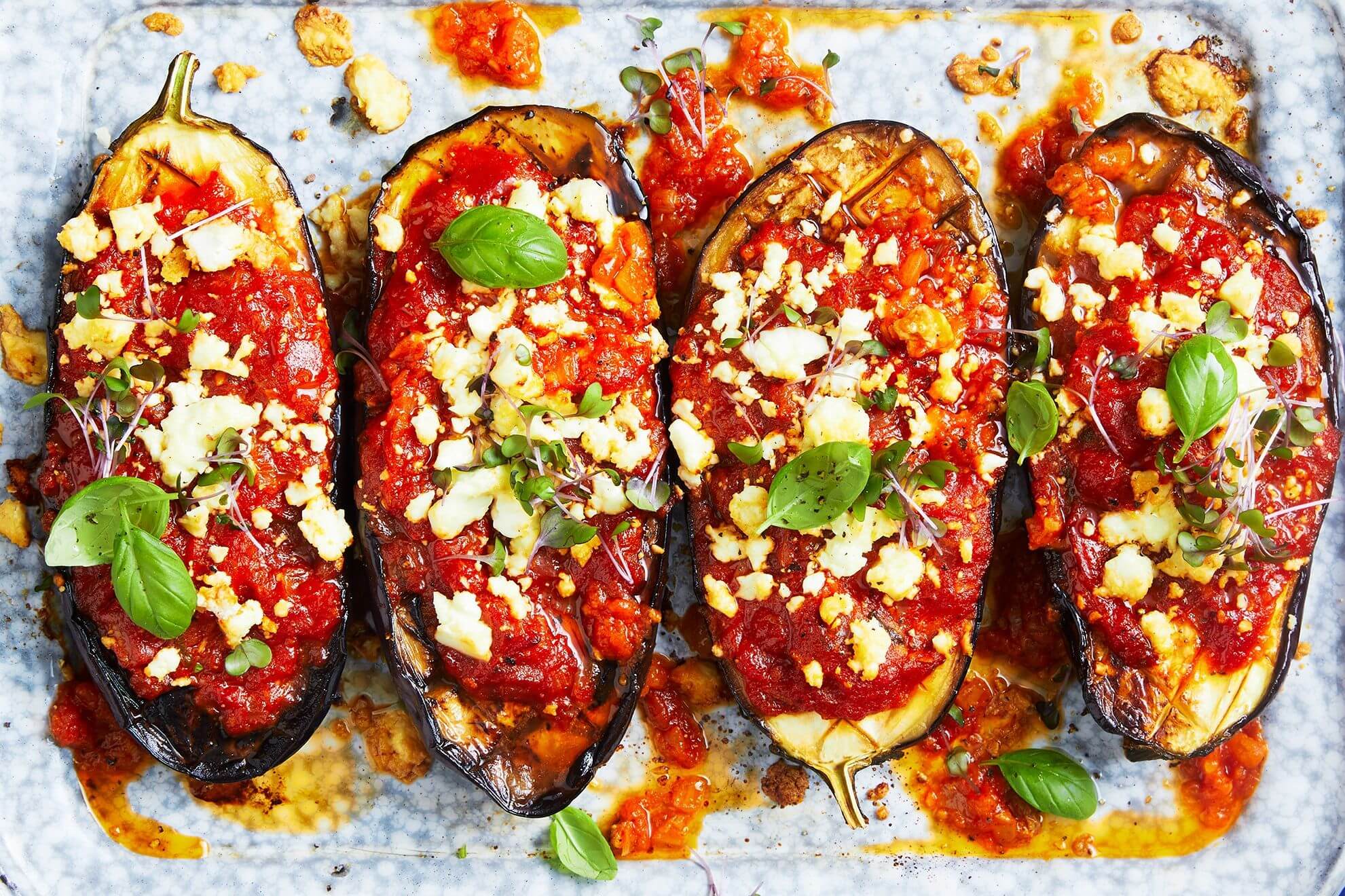 Sicilian Oven-Baked Eggplant with Tomato and Ricotta