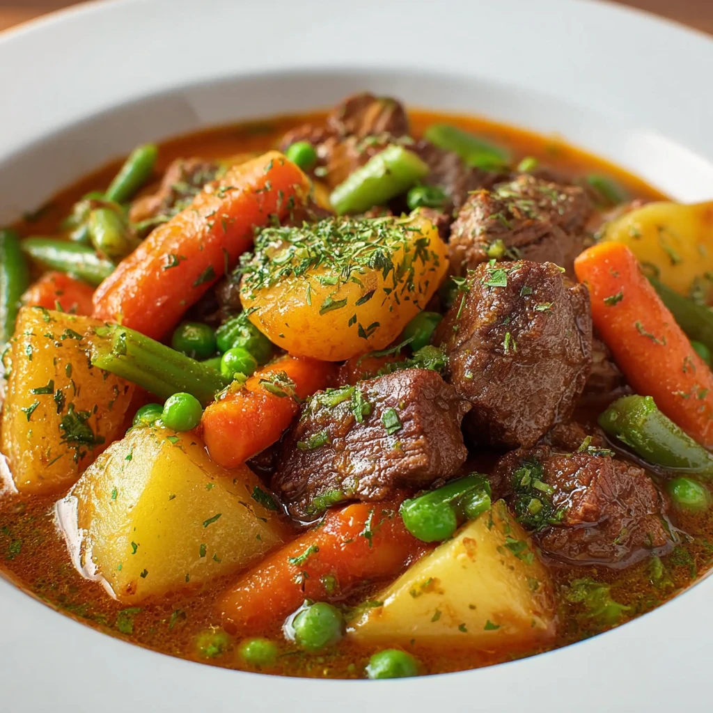 Slow Cooker Kairosclerosis Beef Stew with Root Vegetables