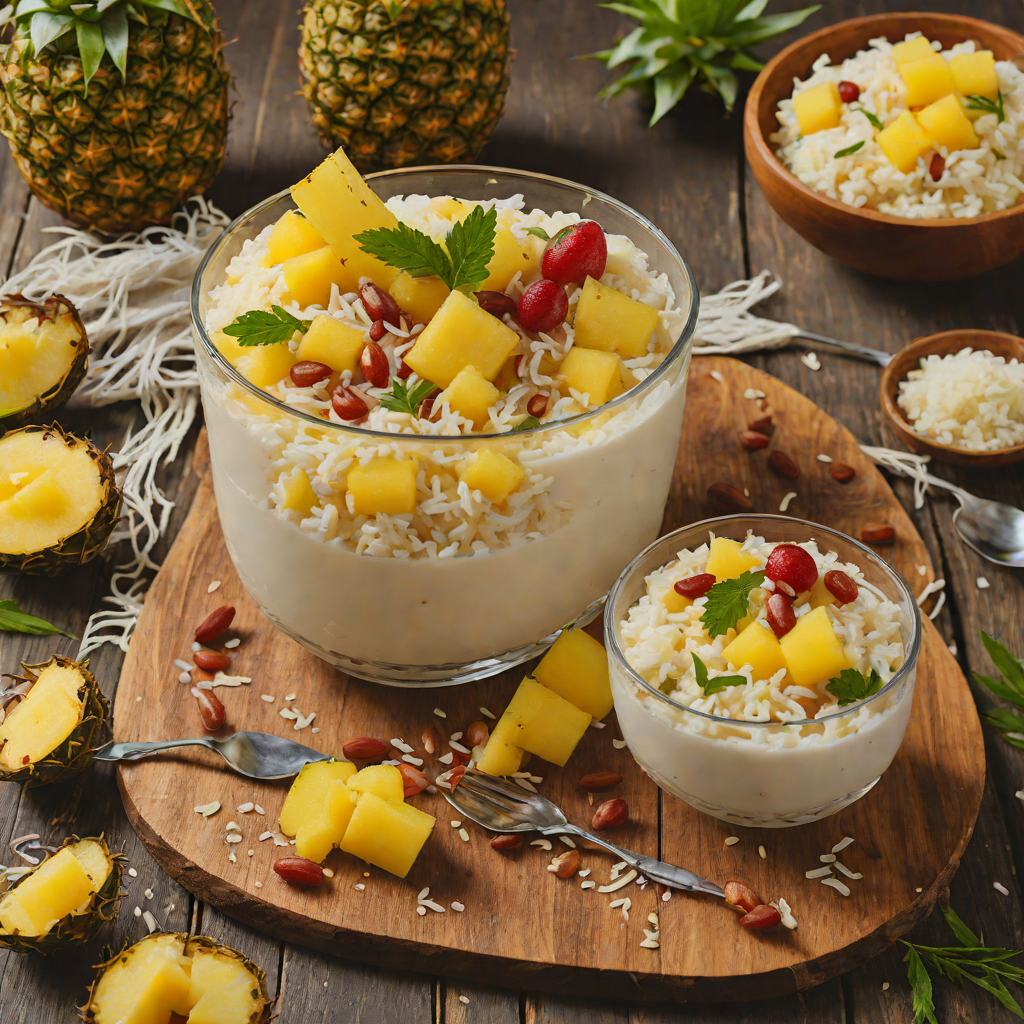 Tiki-Inspired Coconut-Pineapple Rice Pudding