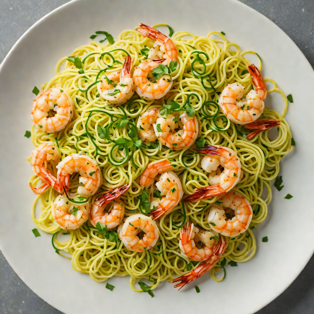 Half-Hour Garlic Butter Shrimp with Zucchini Noodles