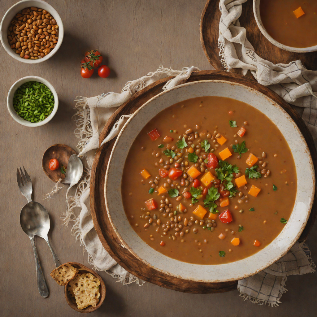 Half-Hour Spiced Lentil Soup with Carrots and Tomatoes