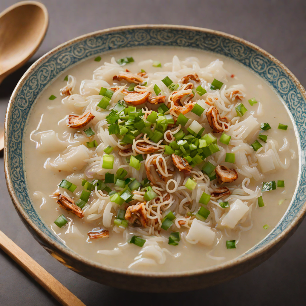 Hearty Garlic and Onion Congee with Scallions
