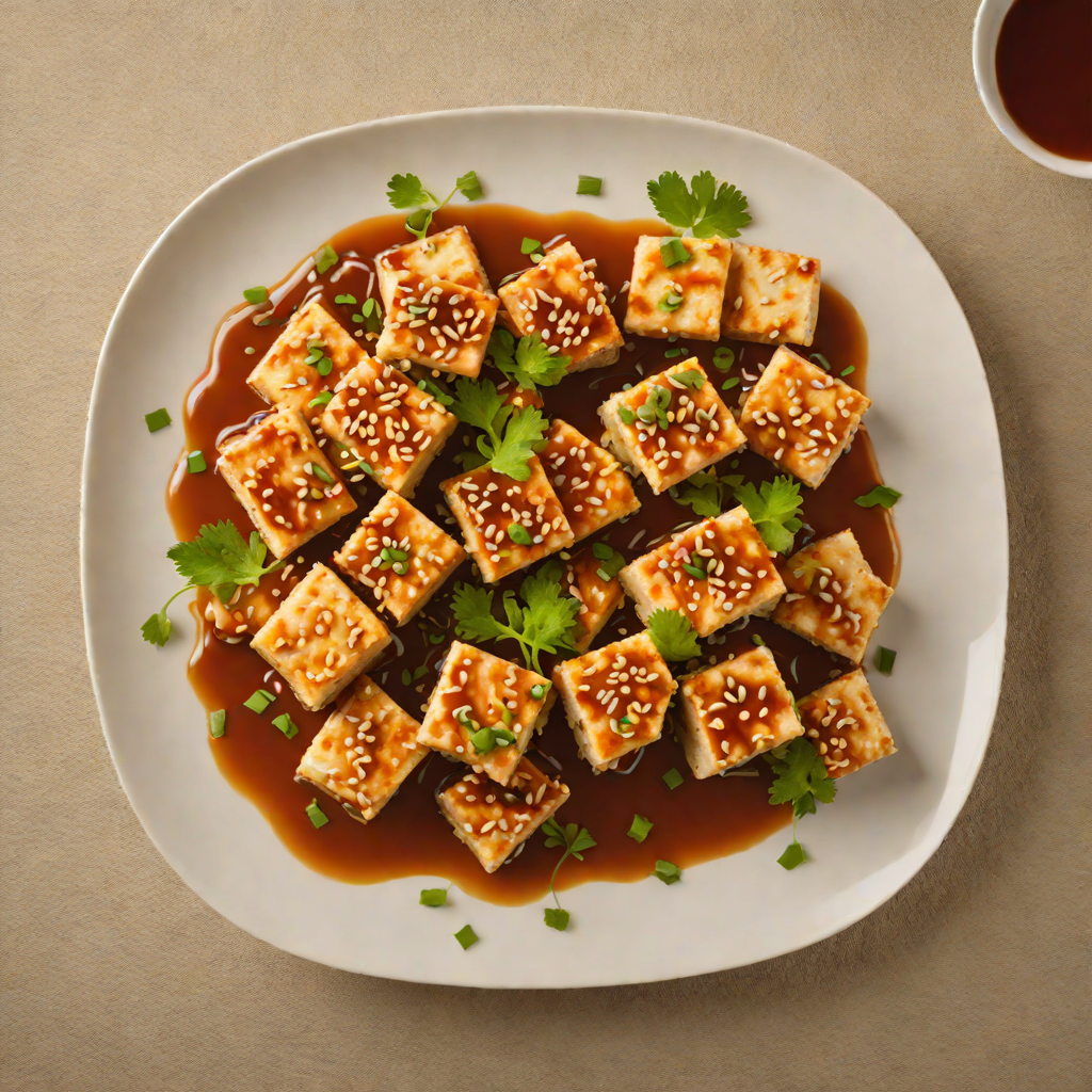Pan-Fried Tofu with Spicy Sesame Sauce