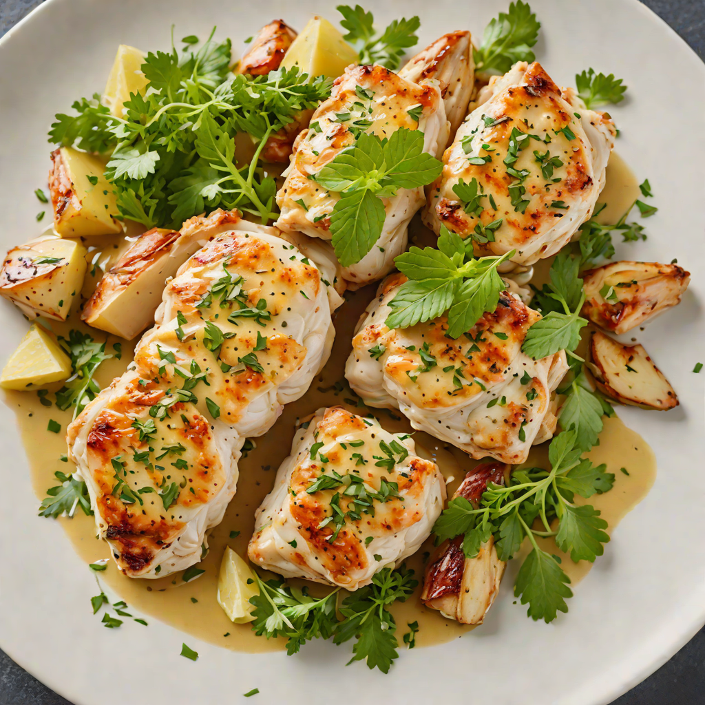 Sautéed Chicken with Popular Herb-Garlic Butter Sauce
