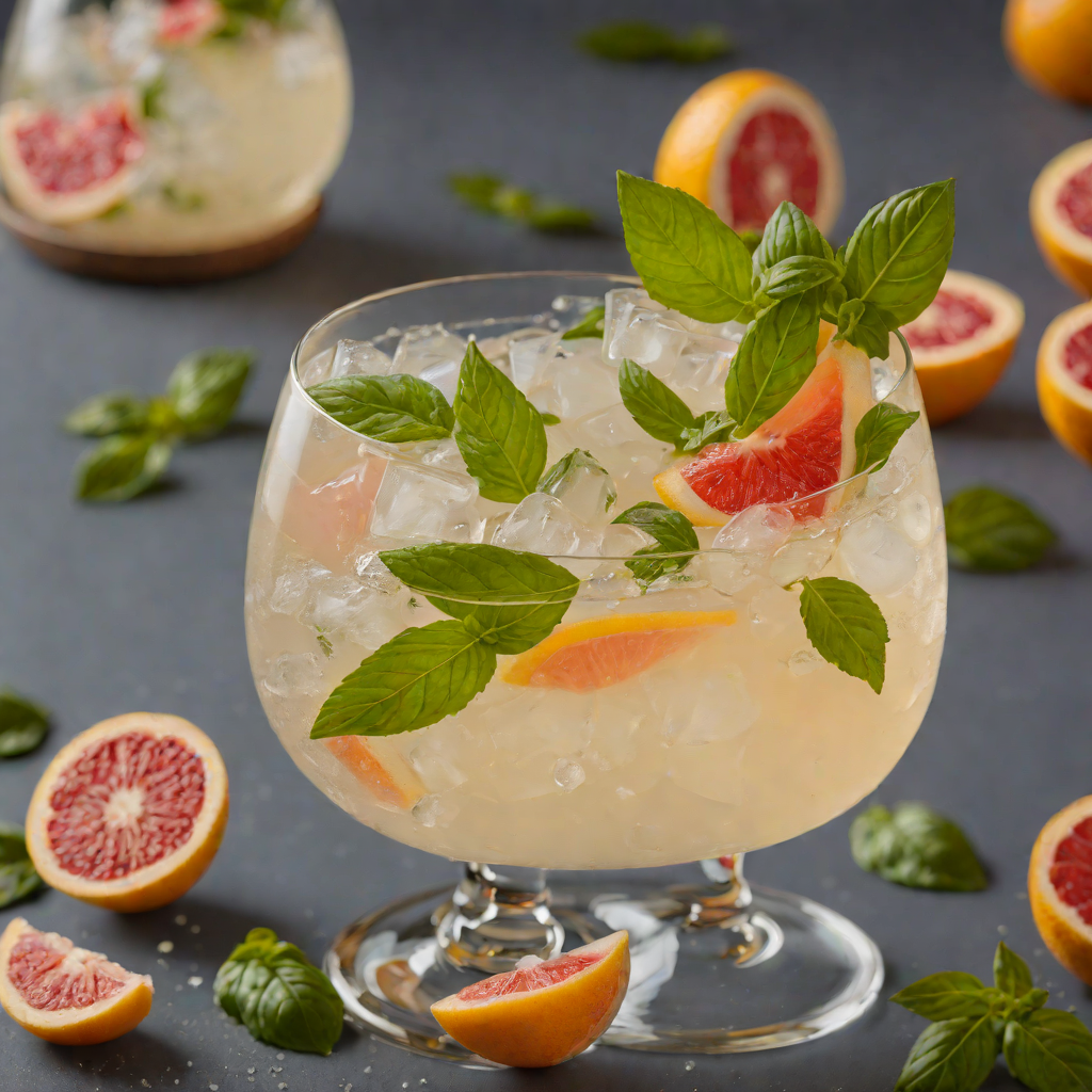 Basil-Grapefruit Gin Fizz
