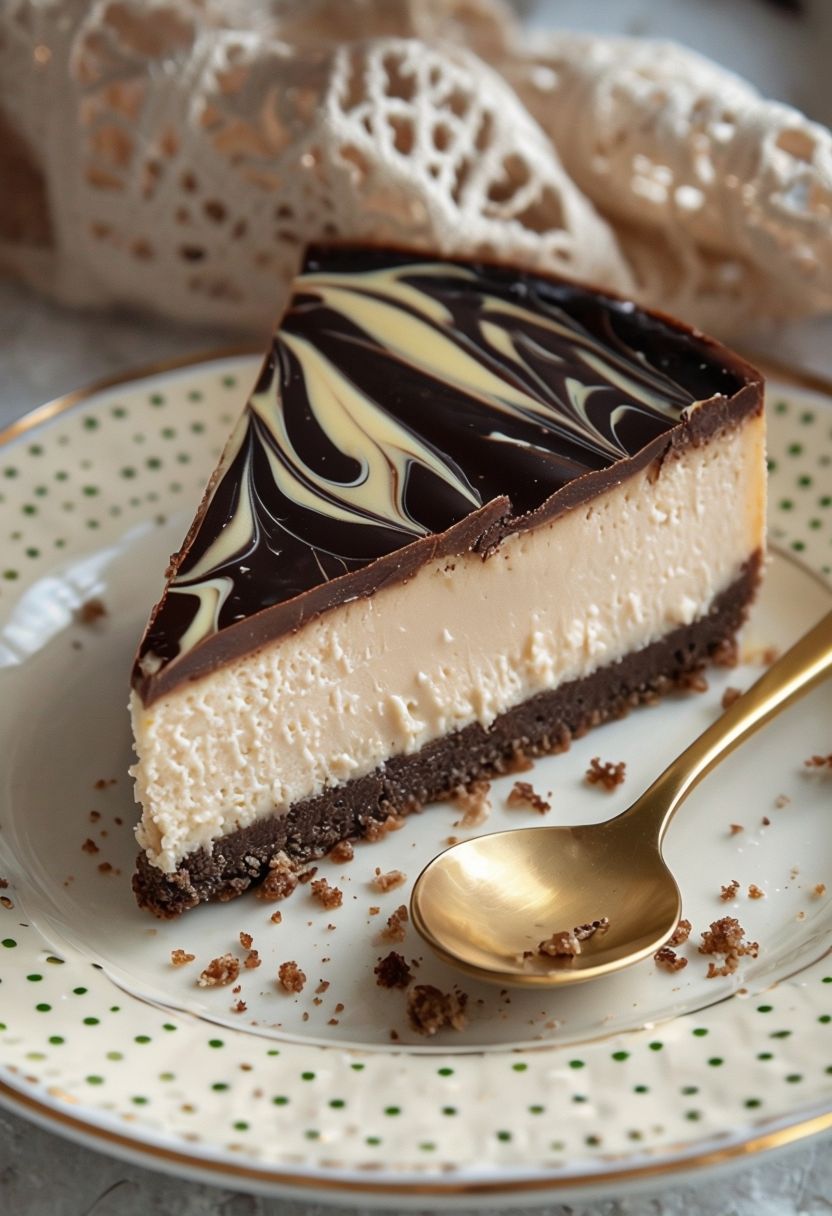 Baked Vanilla-Chocolate Swirl Cheesecake Bars