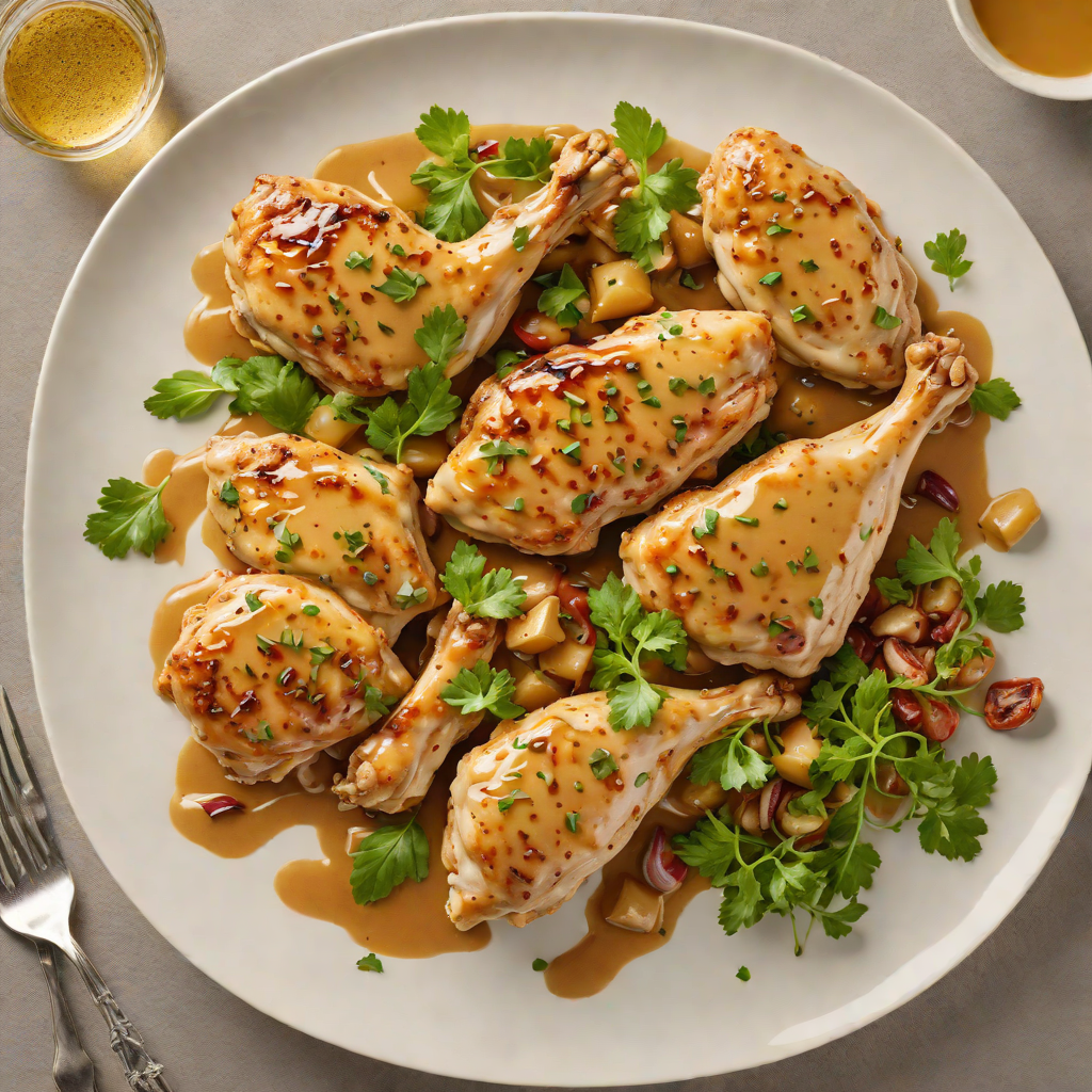 Stovetop Sautéed Chicken with Honey Mustard Glaze
